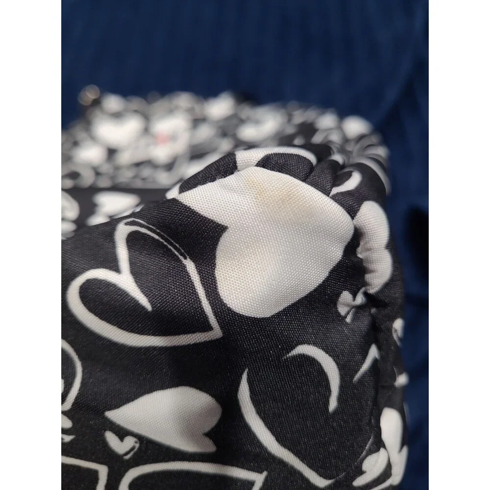 Brighton Endless Love Small  Backpack Heart Print Black/White Zipper /Pockets BG